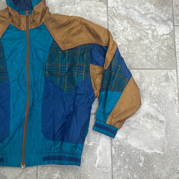 Set of 2 1980s Vintage Active Stuff Zip Up Jacket Windbreaker Size Large - Picture 8 of 16